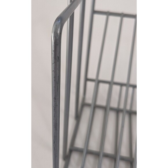 Vintage IKEA 12" Matte Silver Metal 20 CD Storage Rack/Holder - VINK 100.239.49 - Picture 9 of 9